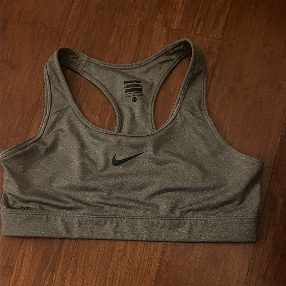 Nike Women's Dri-fit Charcoal Sports Bra